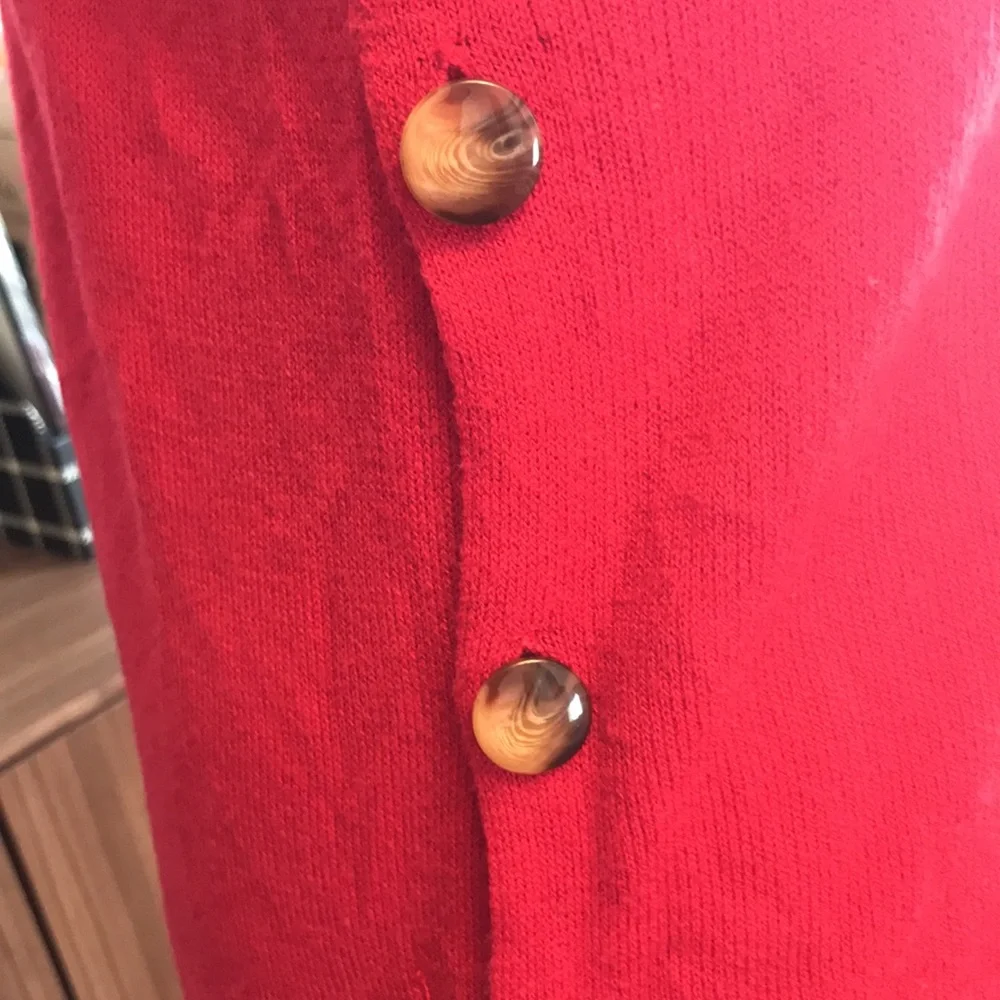 Loft Red Sweater - Picture 5 of 7